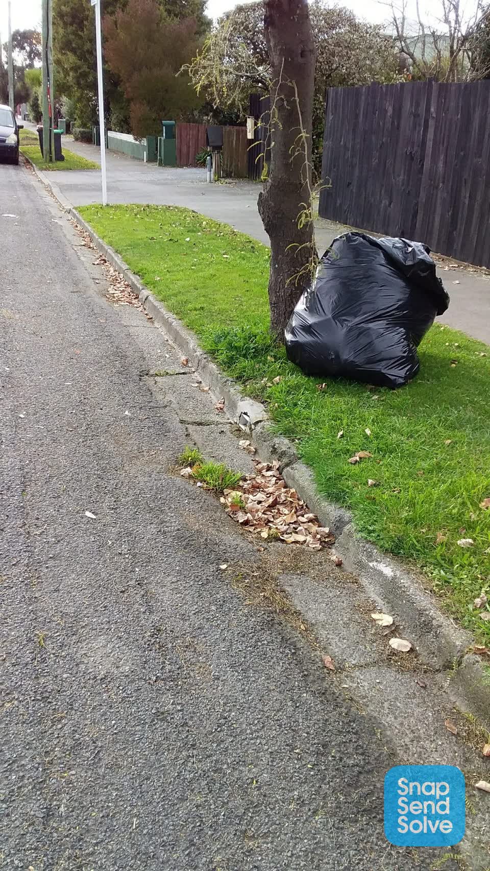 The photograph attached to this rubbish/recycling report