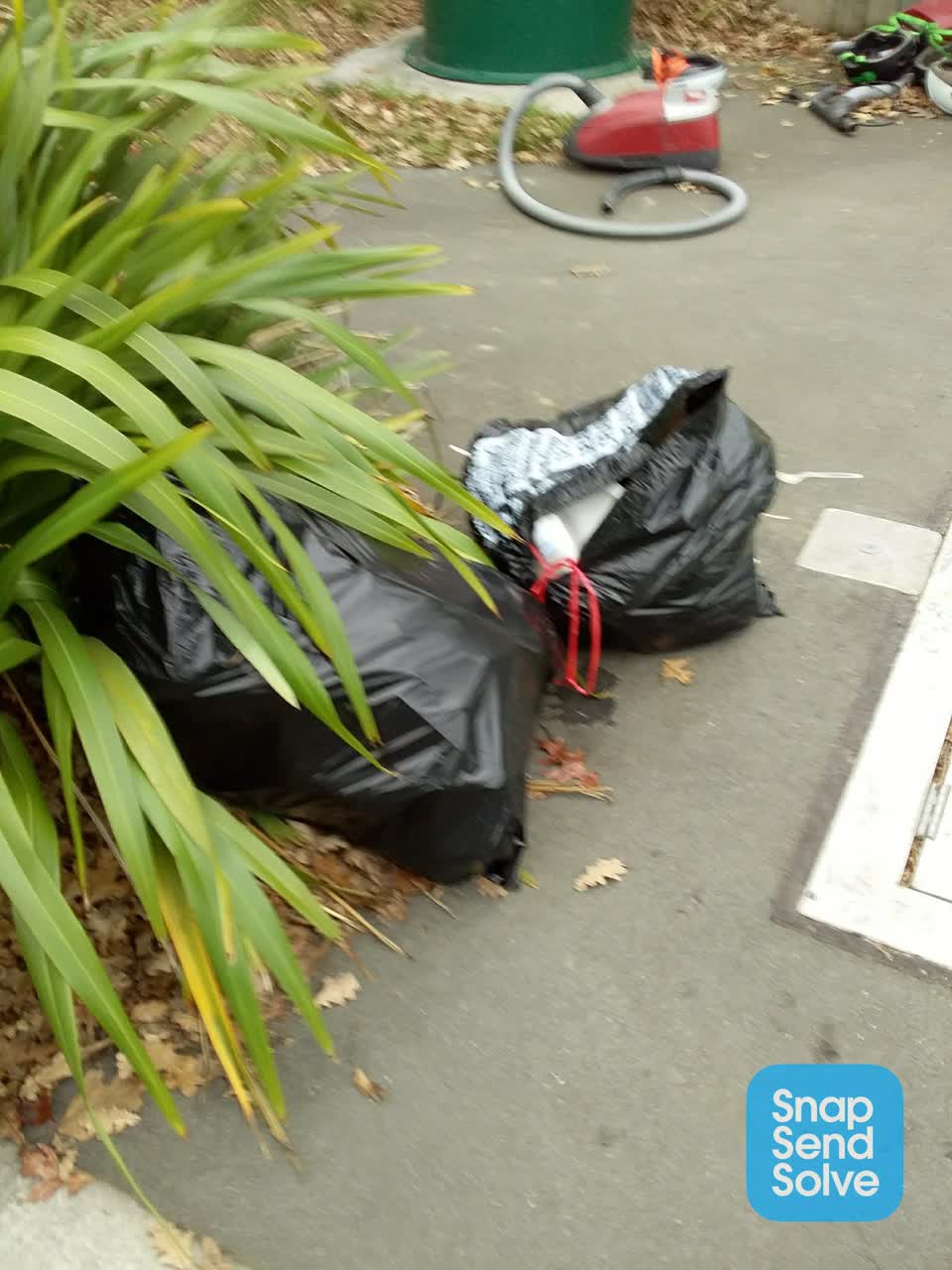 The photograph attached to this rubbish/recycling report