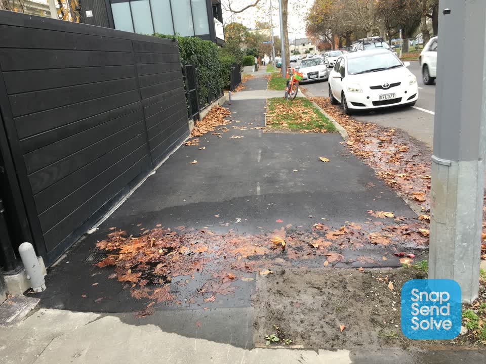 The photograph attached to this water leak report