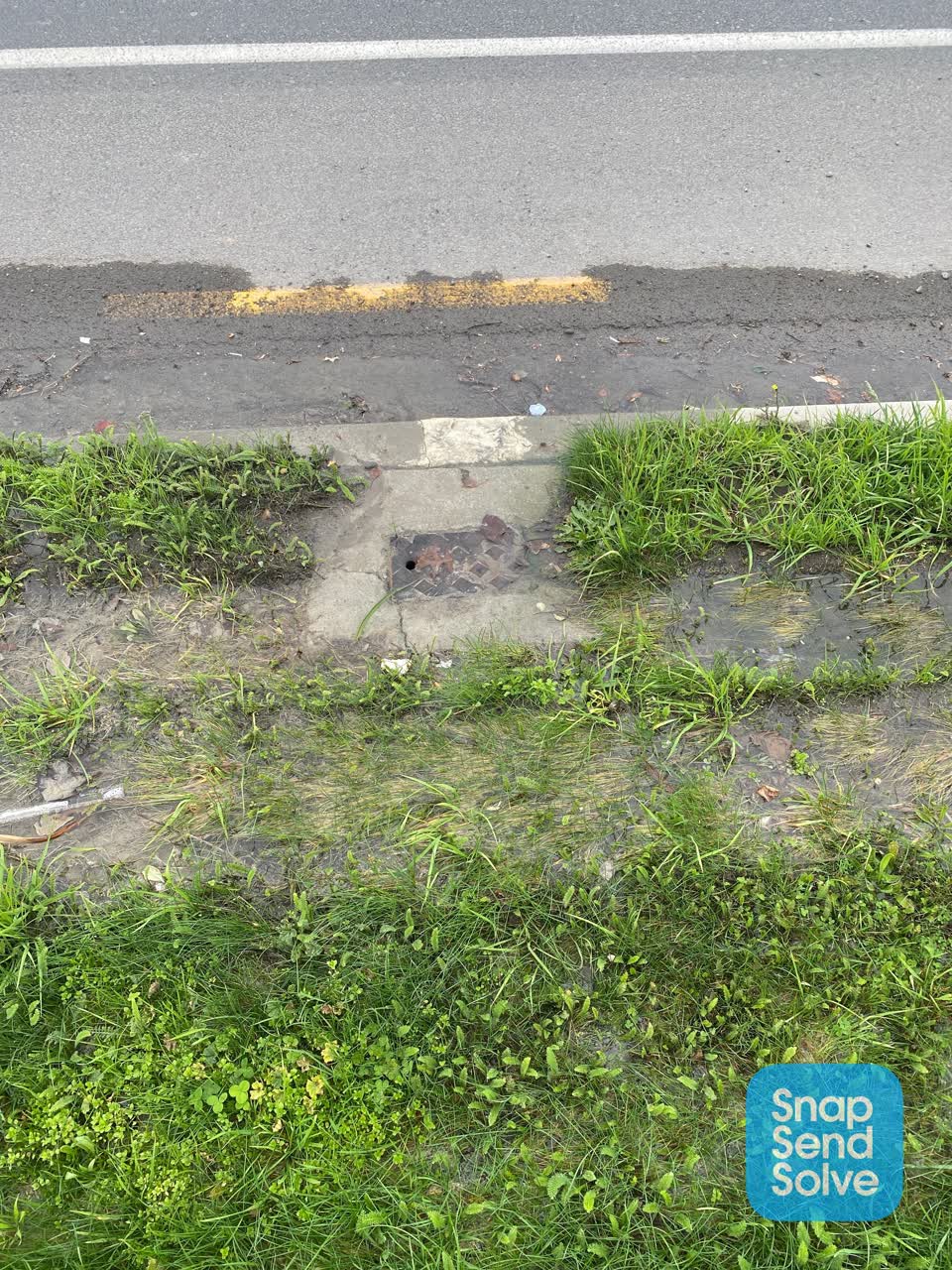 The photograph attached to this water leak report
