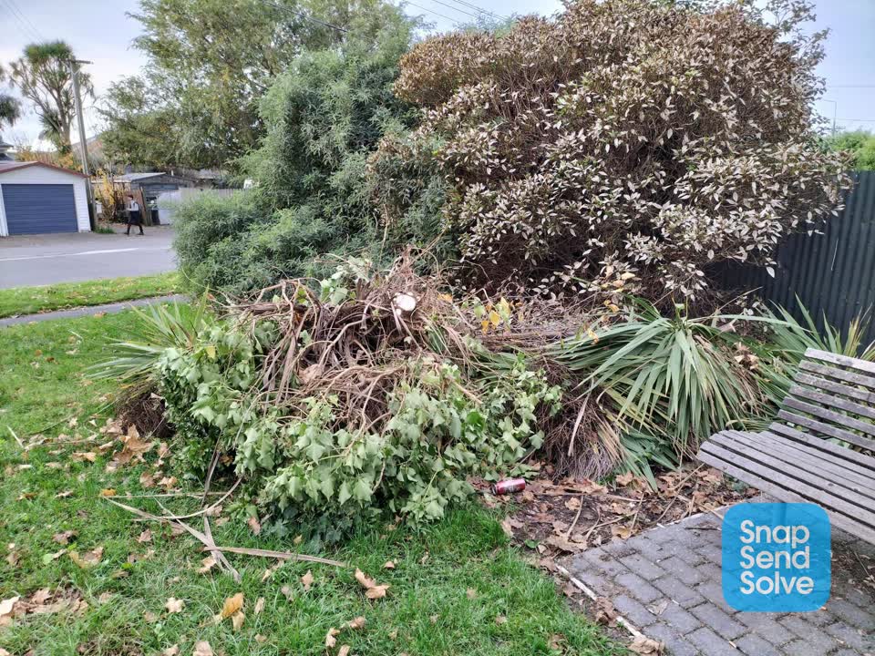 The photograph attached to this rubbish/recycling report