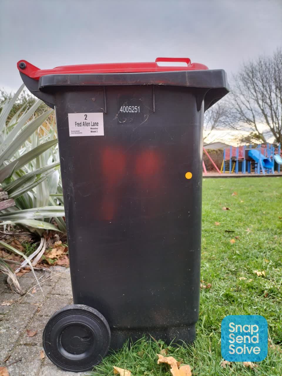 The photograph attached to this parks report