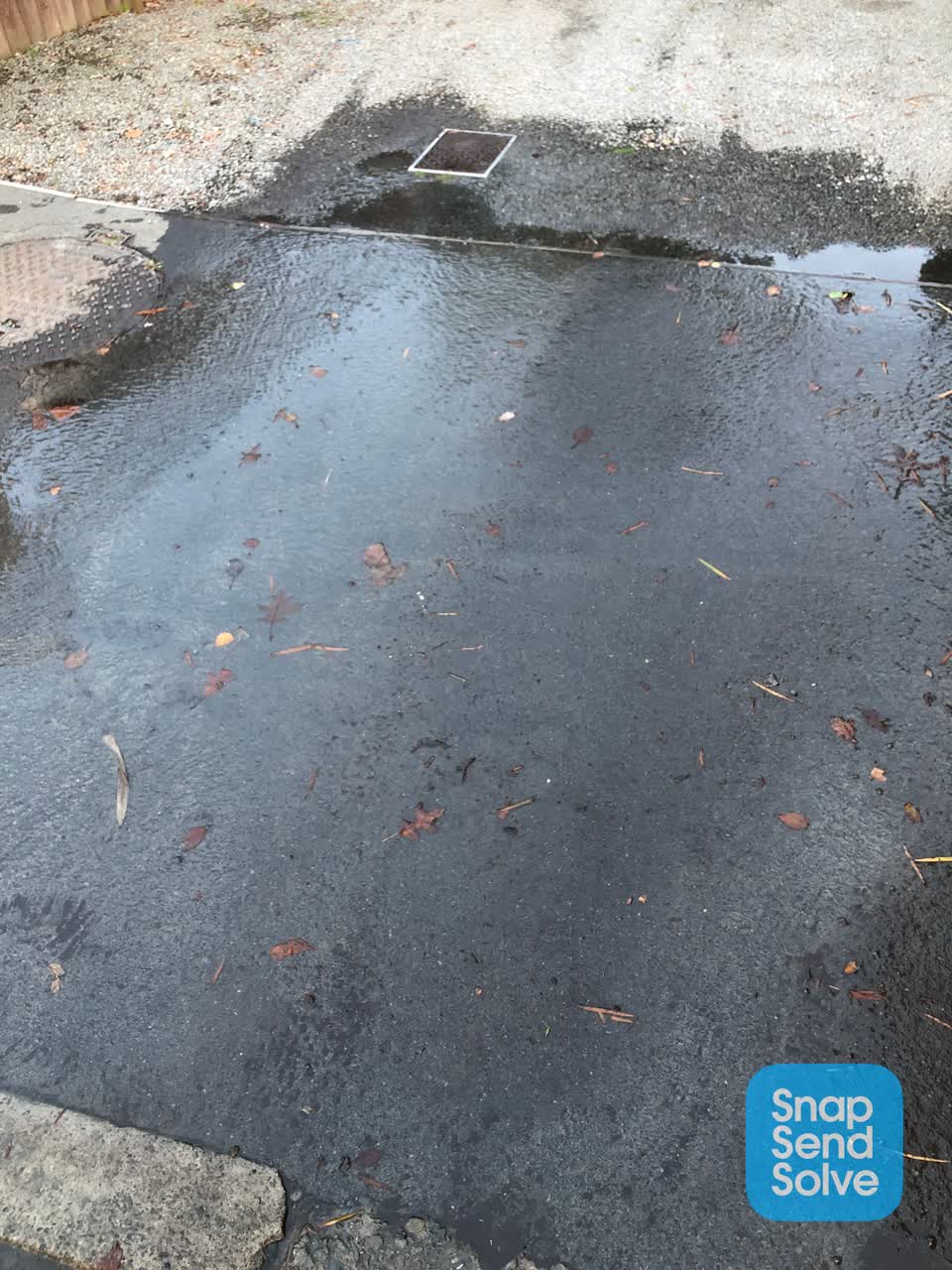 The photograph attached to this water leak report