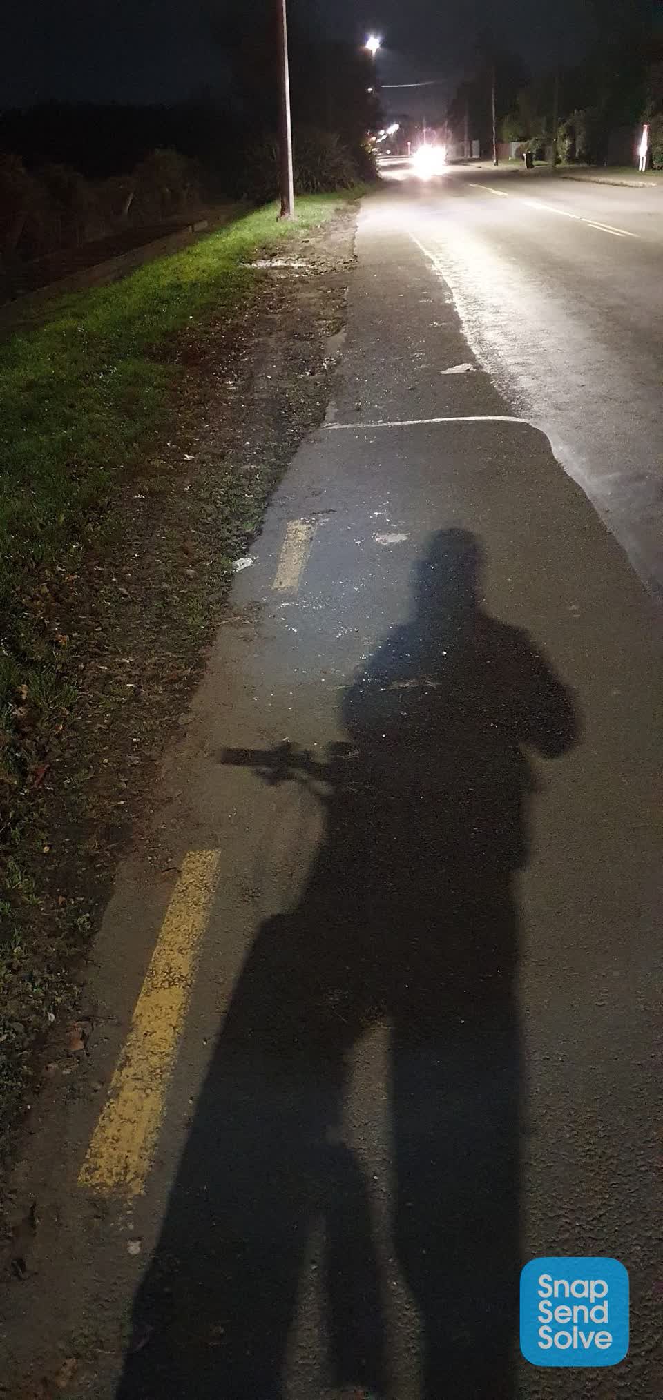 The photograph attached to this roading/streets report