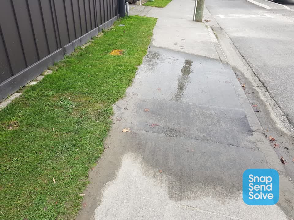 The photograph attached to this water leak report