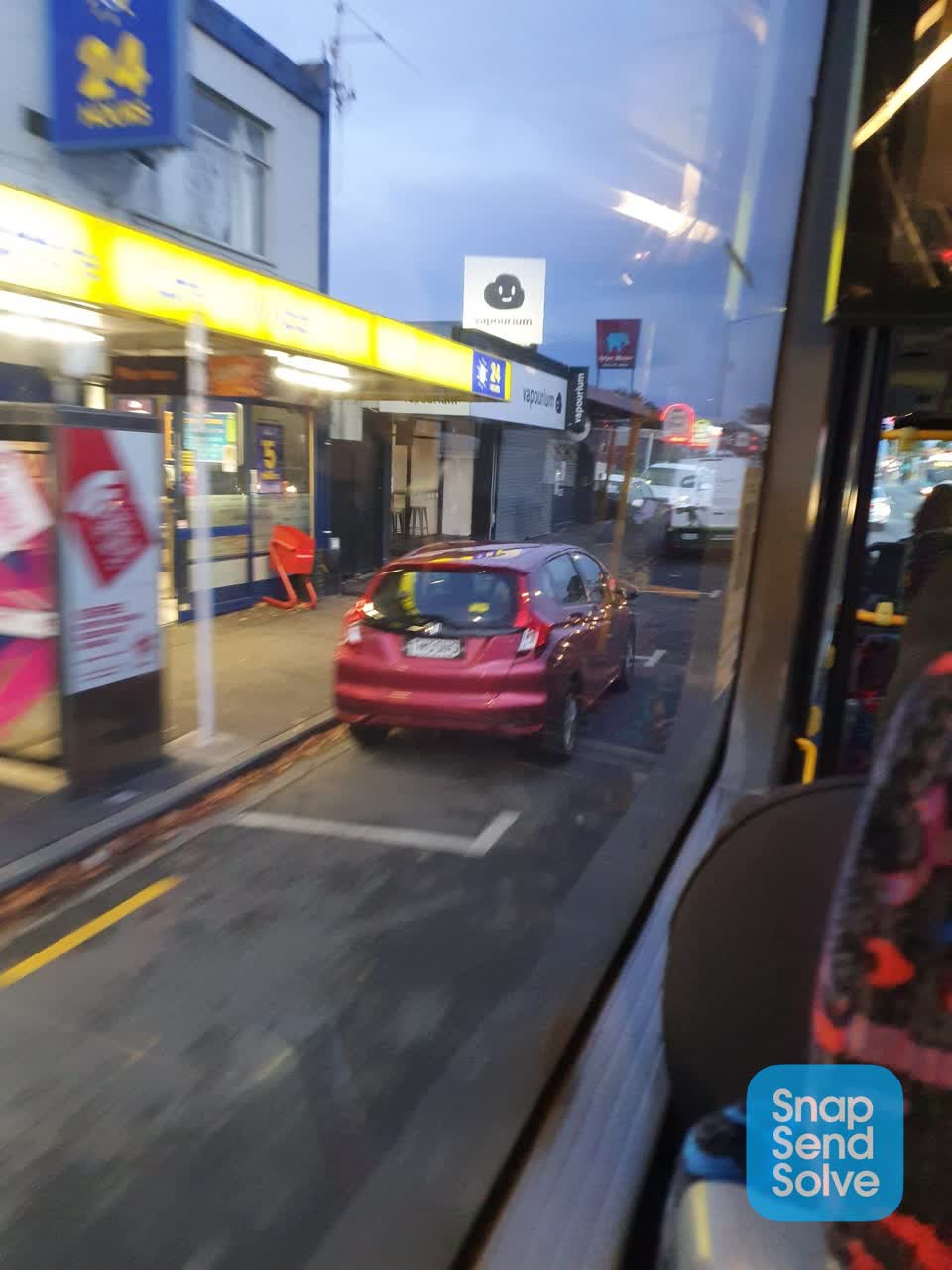The photograph attached to this roading/streets report