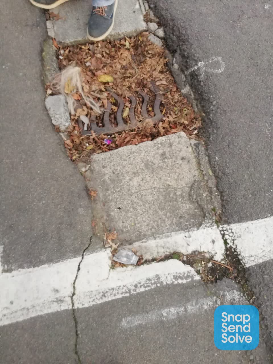 The photograph attached to this roading/streets report