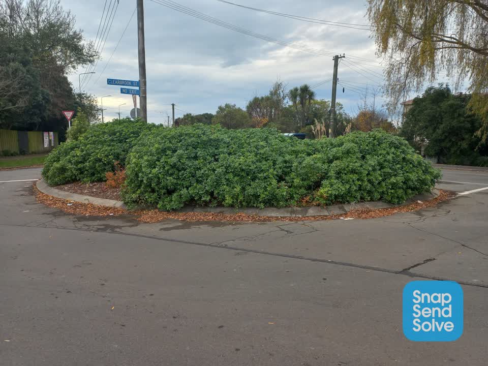 The photograph attached to this roading/streets report
