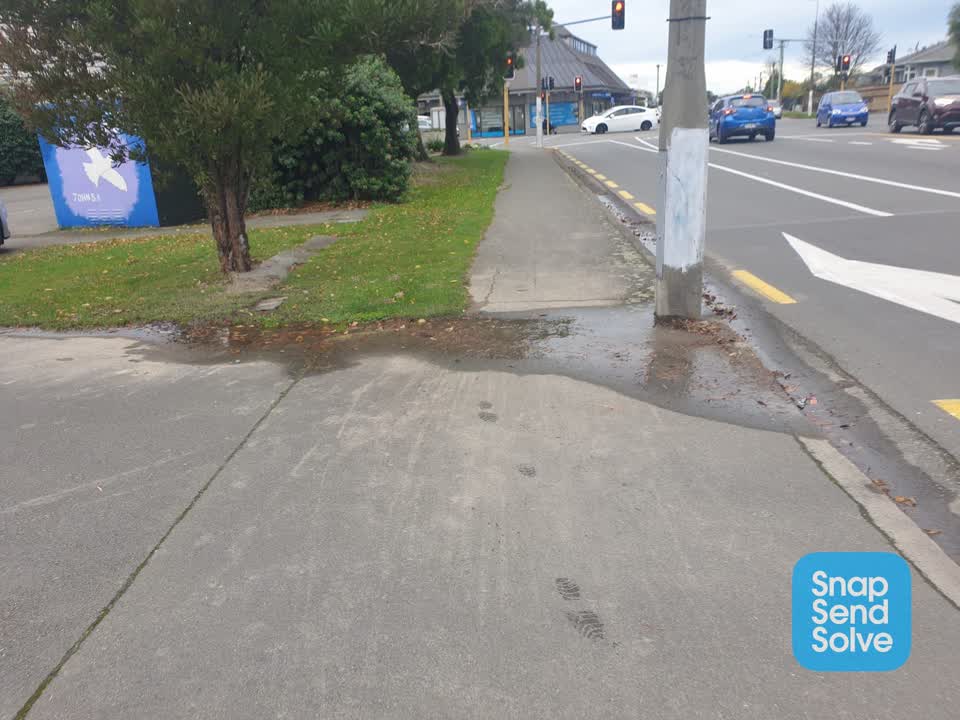 The photograph attached to this water leak report
