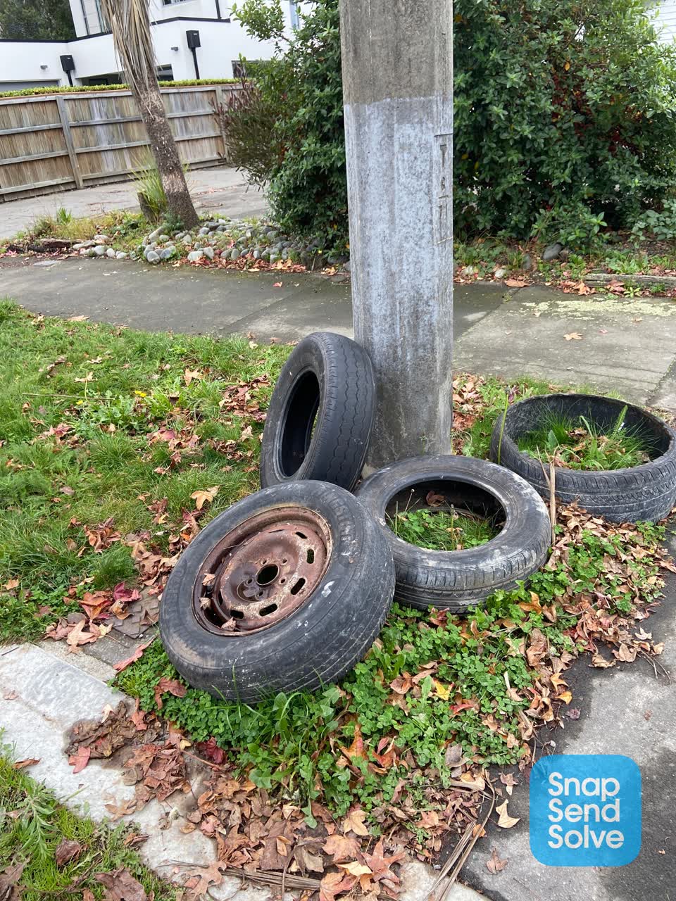 The photograph attached to this rubbish/recycling report