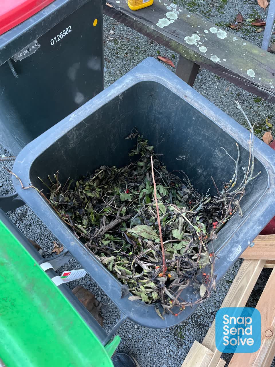 The photograph attached to this rubbish/recycling report