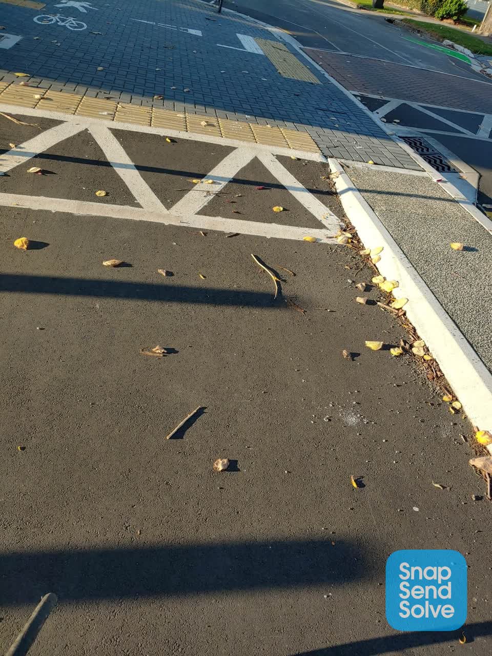 The photograph attached to this roading/streets report