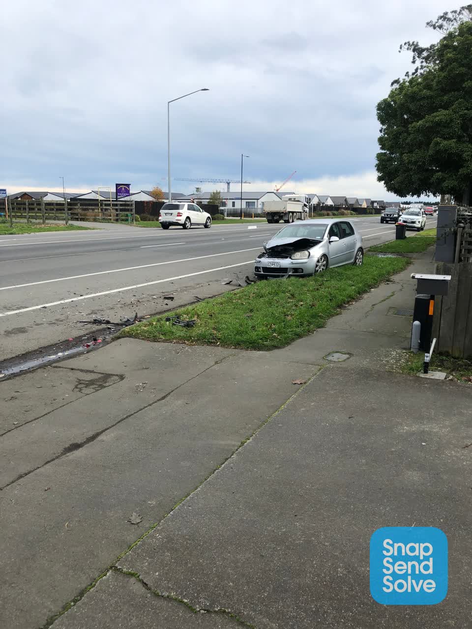 The photograph attached to this roading/streets report
