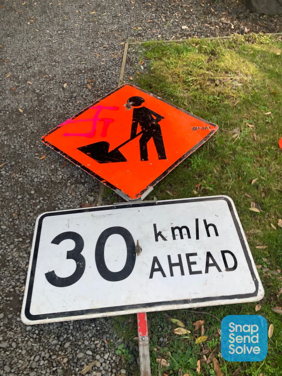The photograph attached to this roading/streets report
