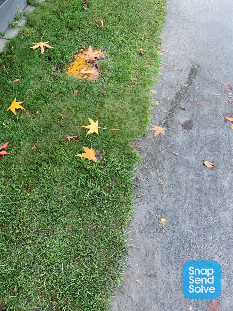 The photograph attached to this water leak report