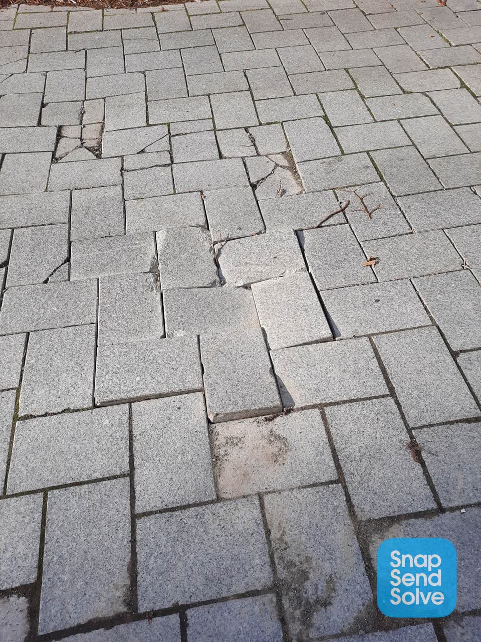 The photograph attached to this roading/streets report