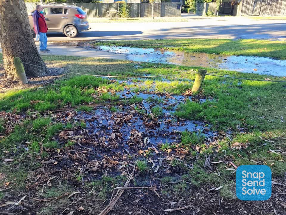 The photograph attached to this water leak report