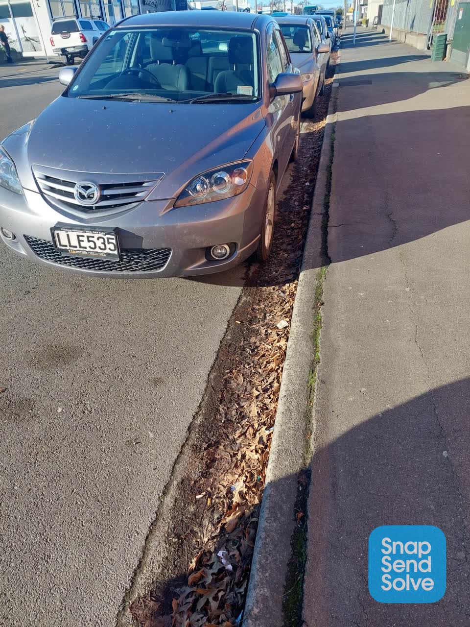 The photograph attached to this roading/streets report