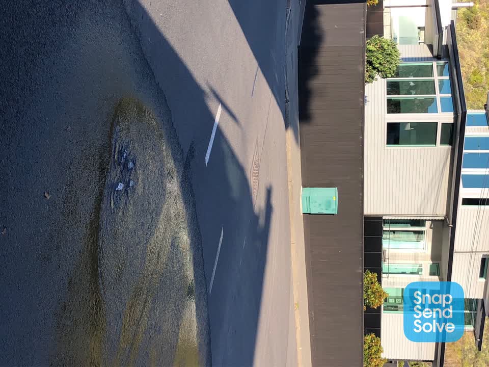 The photograph attached to this water leak report