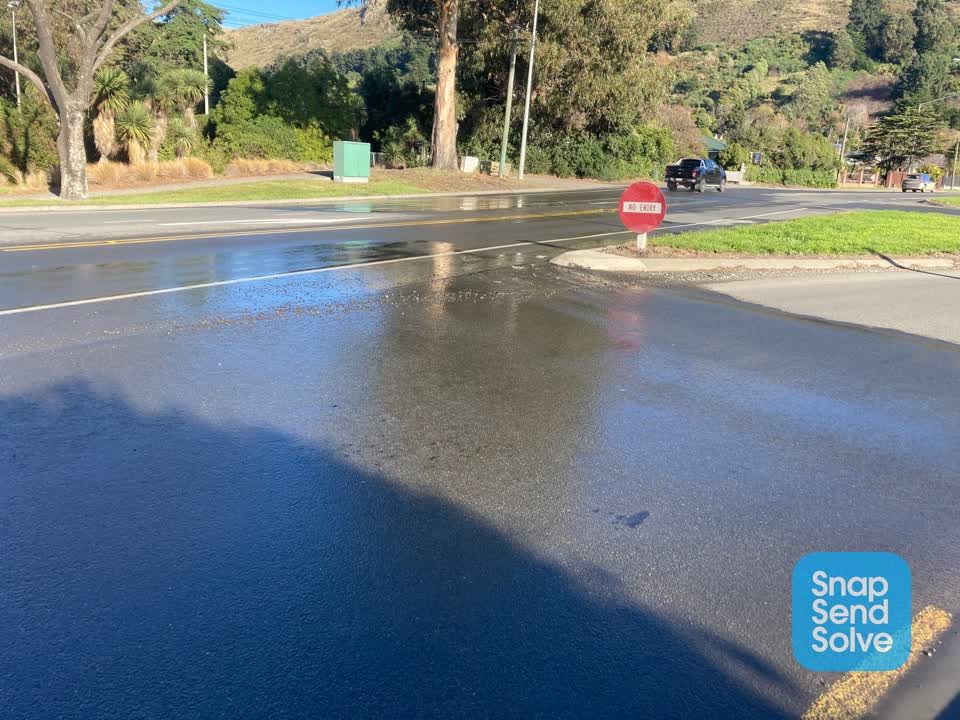 The photograph attached to this water leak report