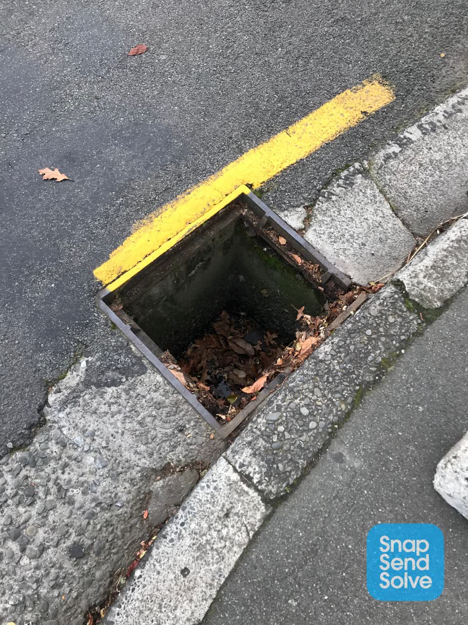 The photograph attached to this roading/streets report