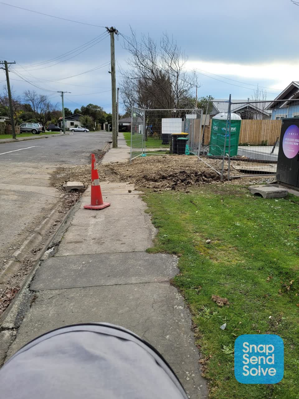 The photograph attached to this roading/streets report