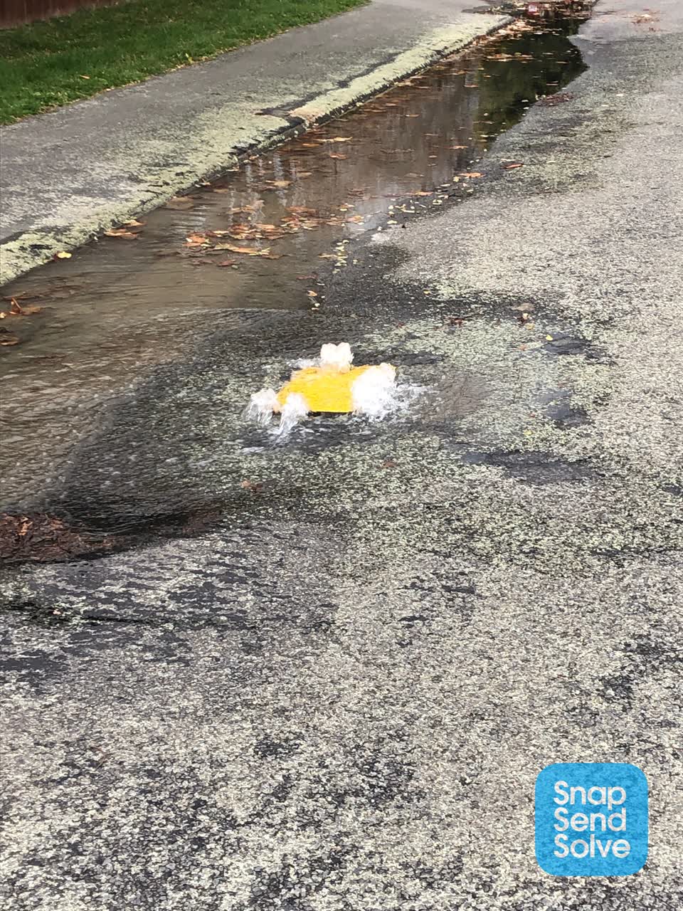 The photograph attached to this wastewater/stormwater report