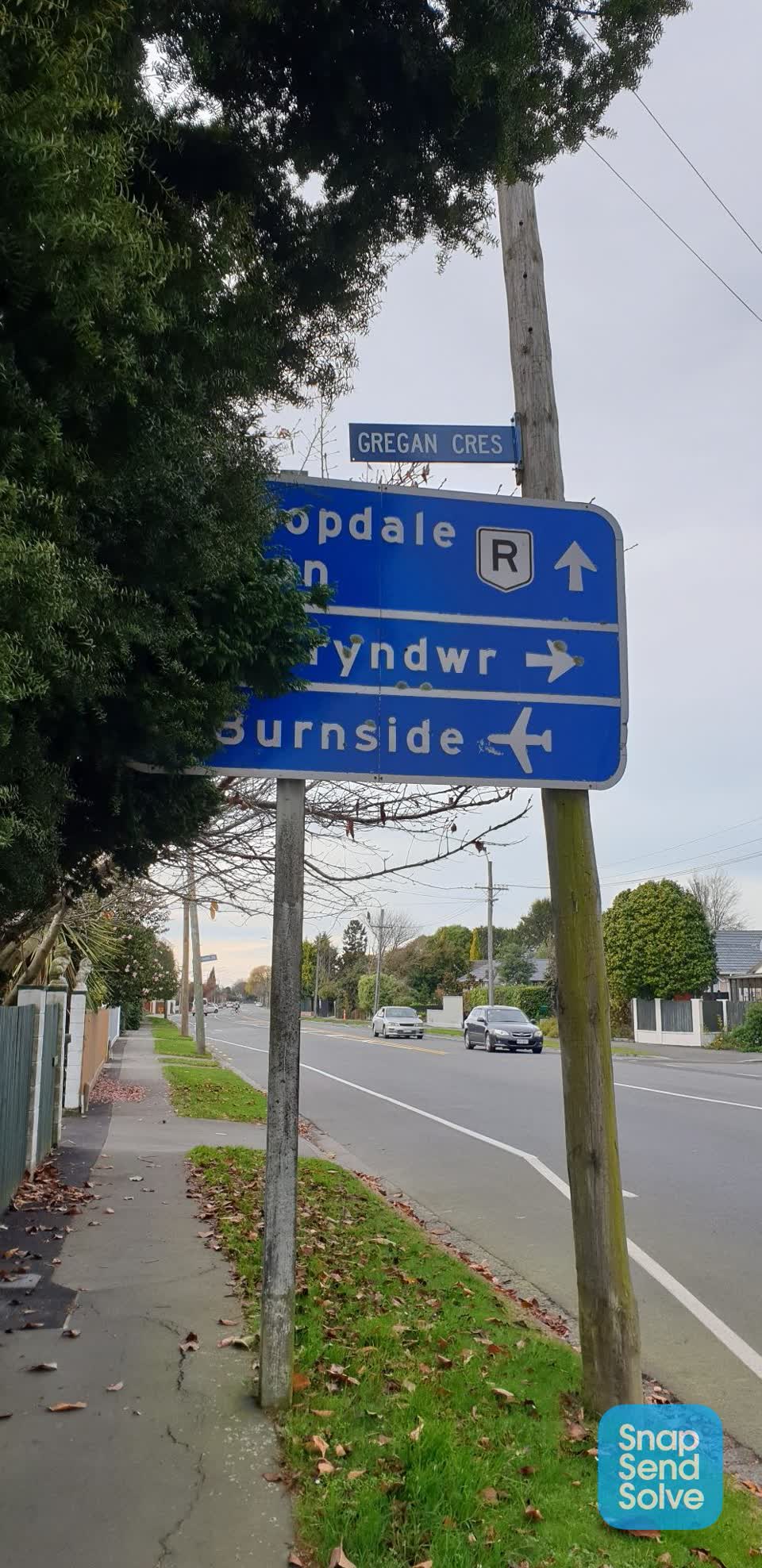 The photograph attached to this roading/streets report