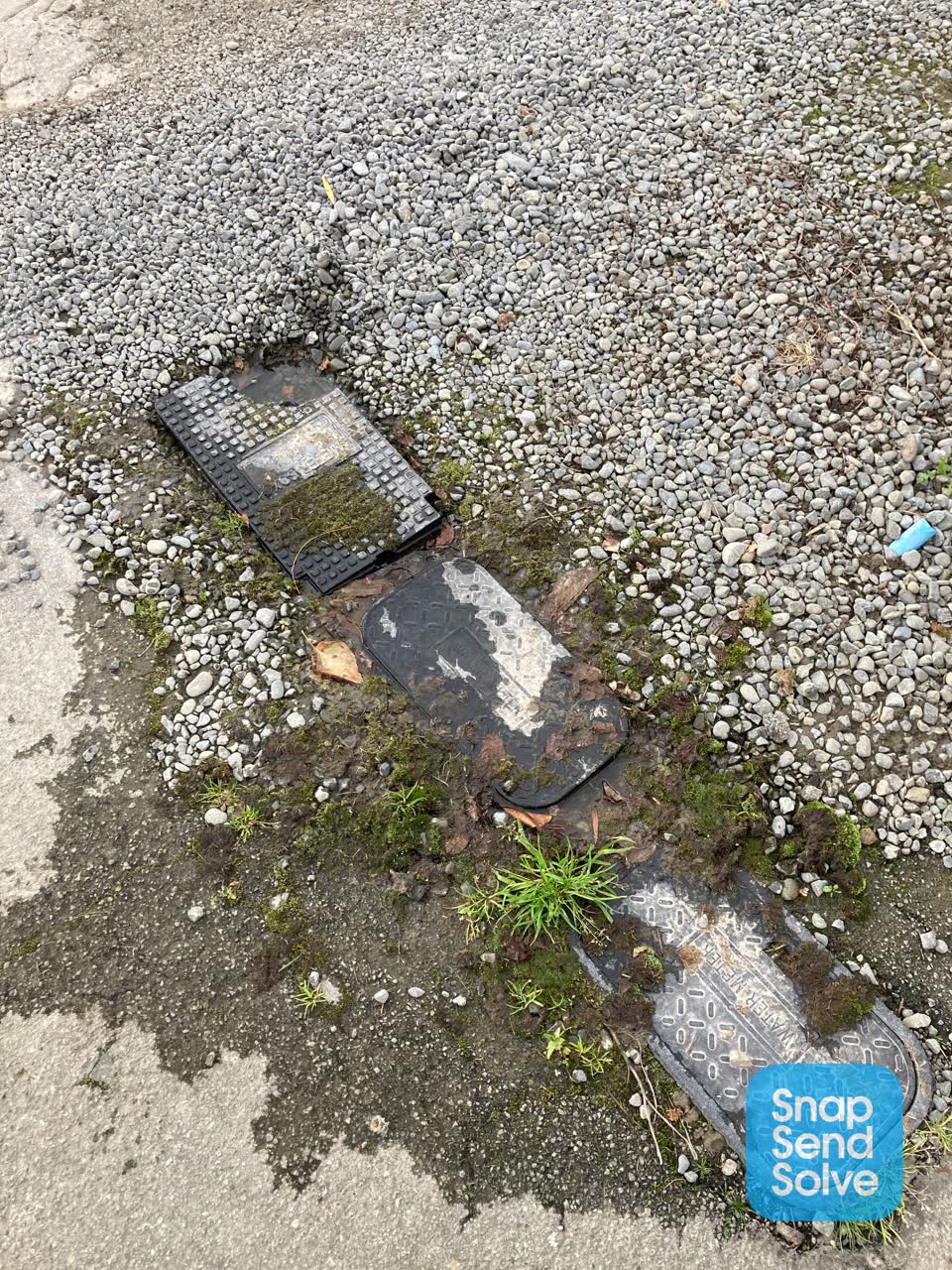 The photograph attached to this water leak report