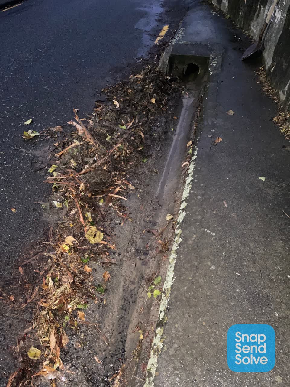 The photograph attached to this roading/streets report