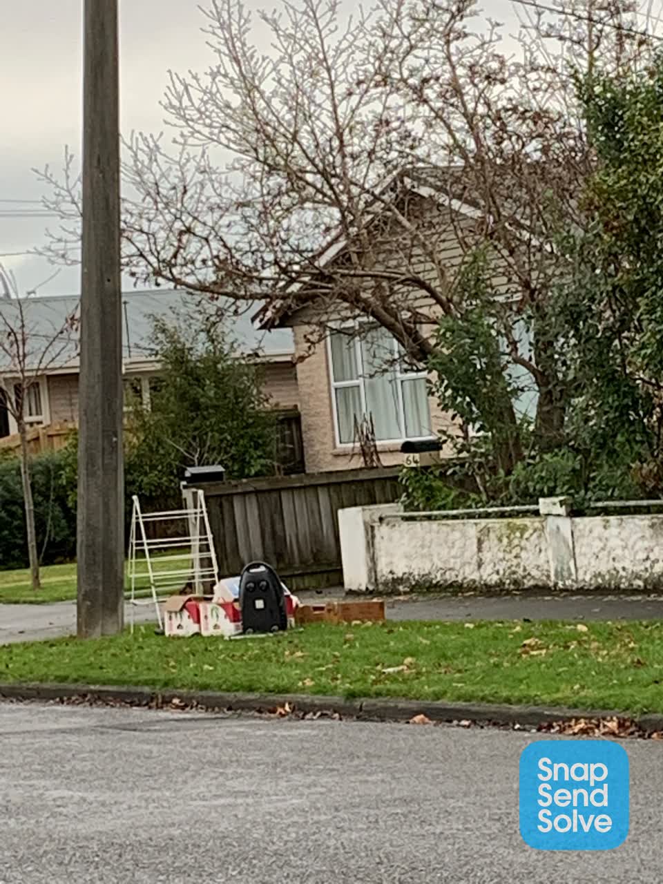 The photograph attached to this rubbish/recycling report