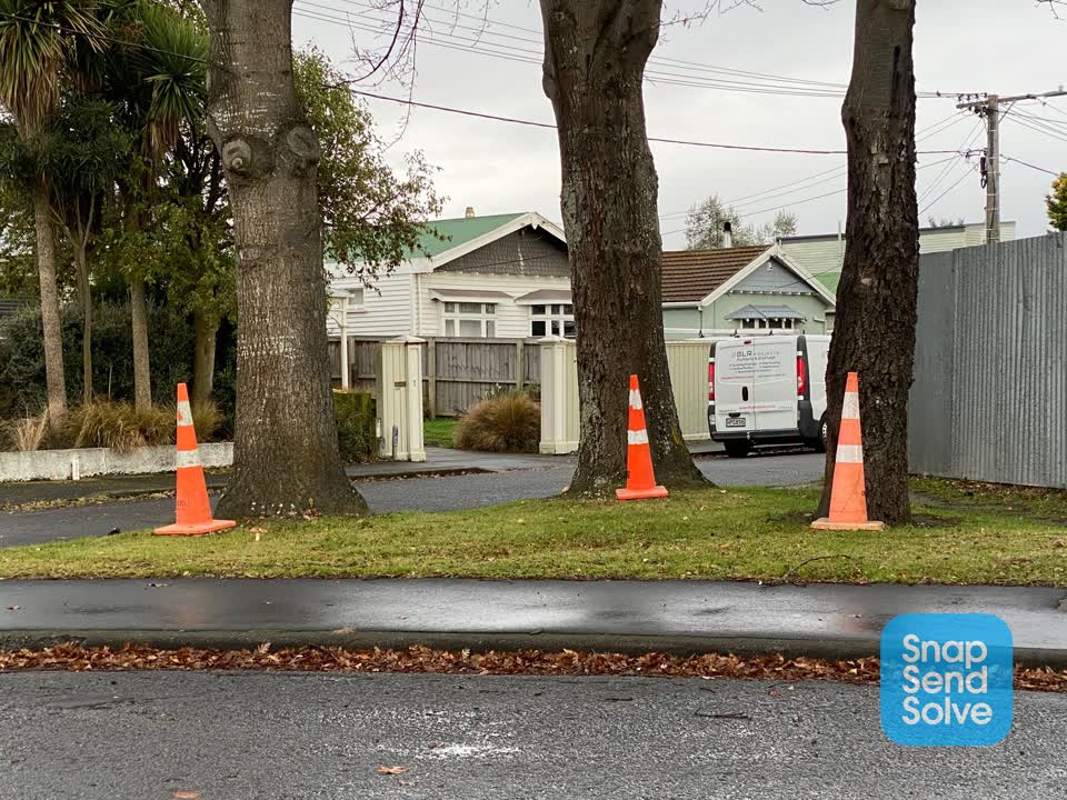 The photograph attached to this roading/streets report
