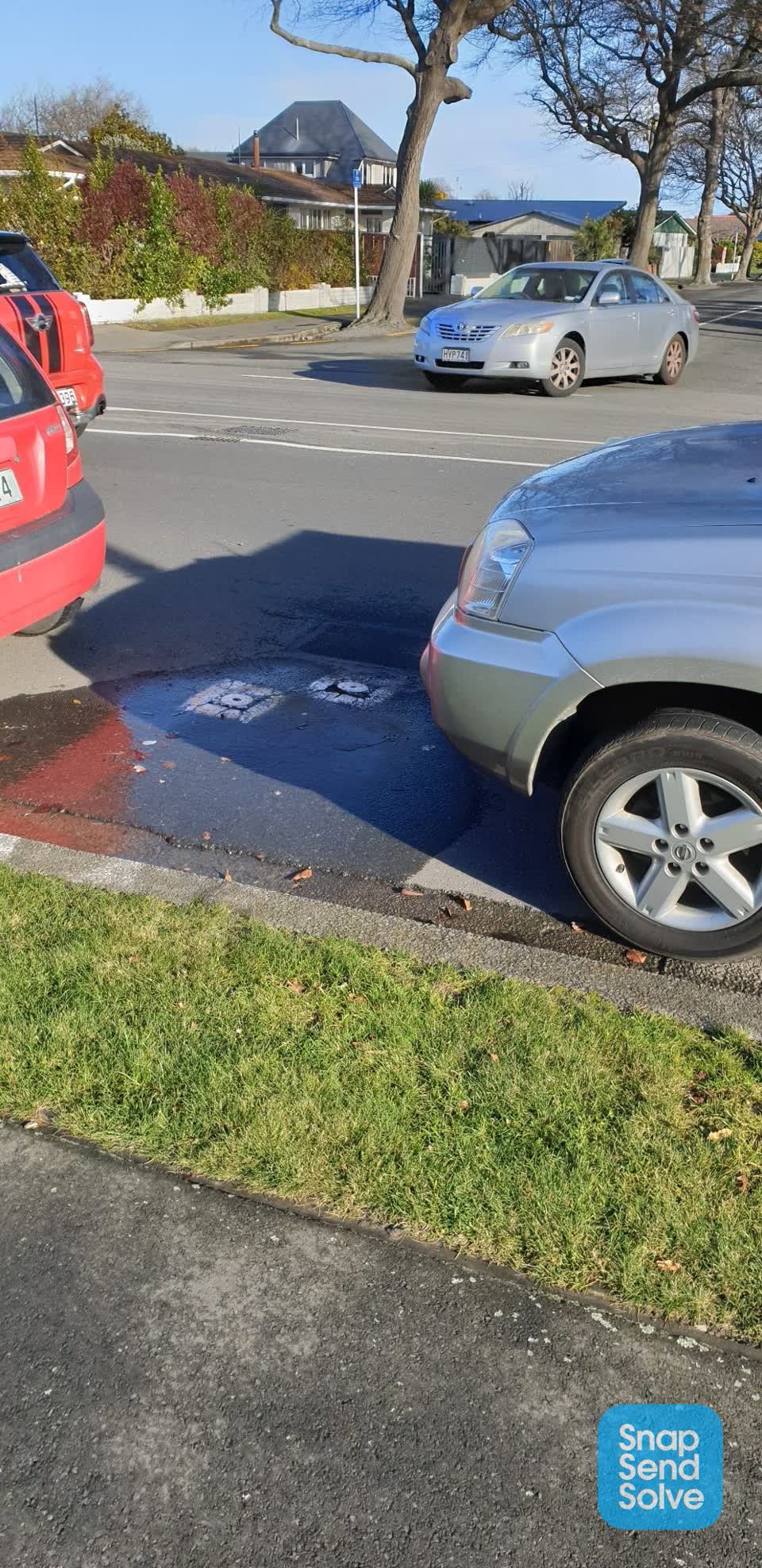 The photograph attached to this water leak report