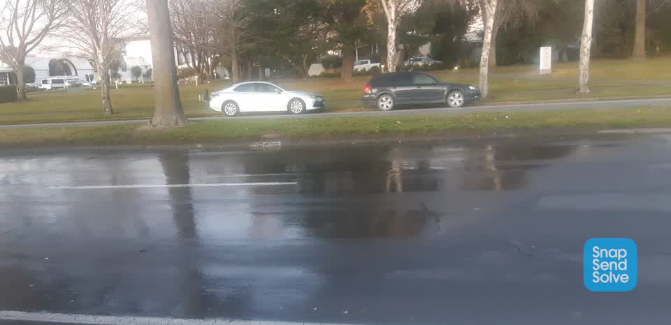 The photograph attached to this water leak report