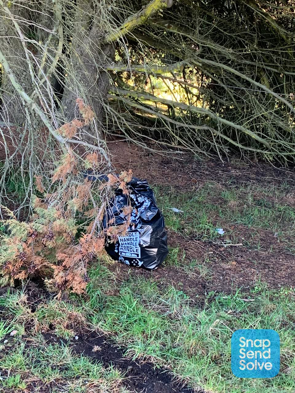 The photograph attached to this rubbish/recycling report