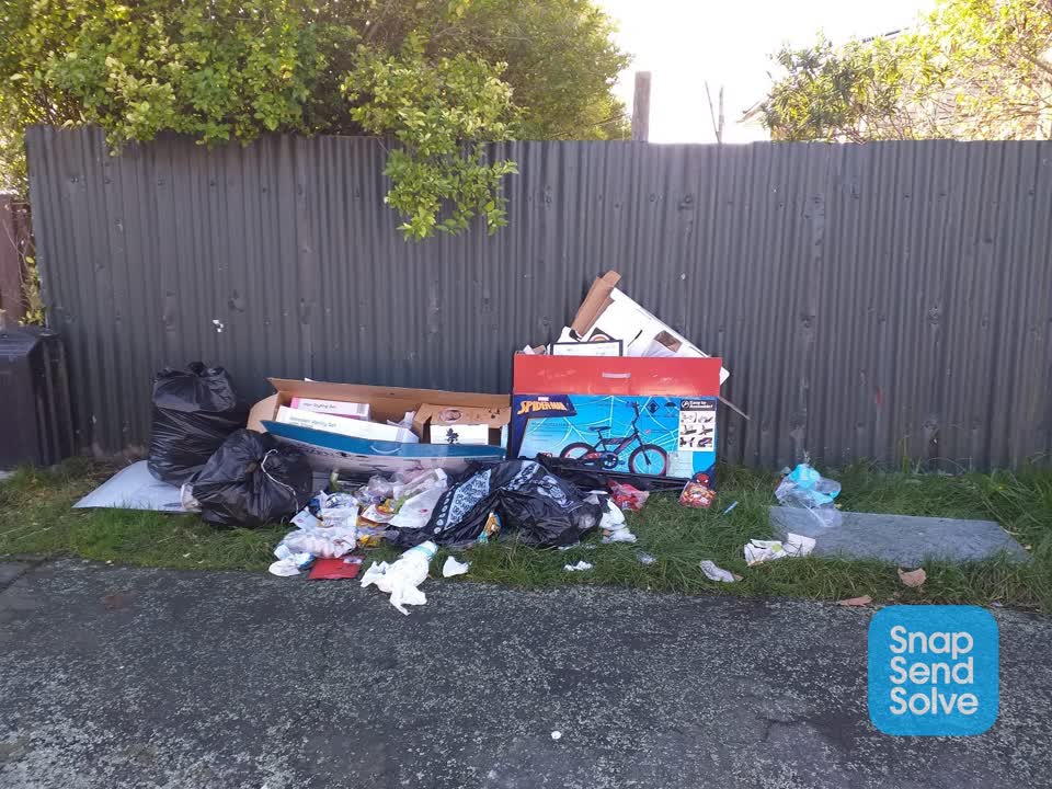 The photograph attached to this rubbish/recycling report