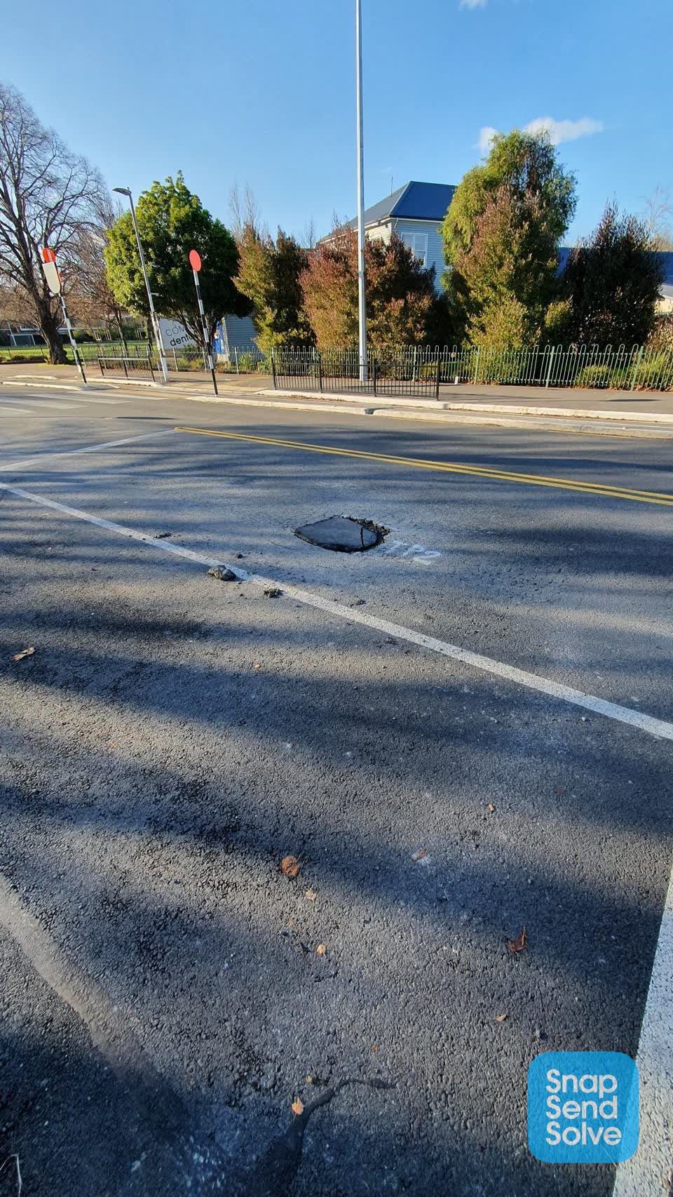 The photograph attached to this roading/streets report