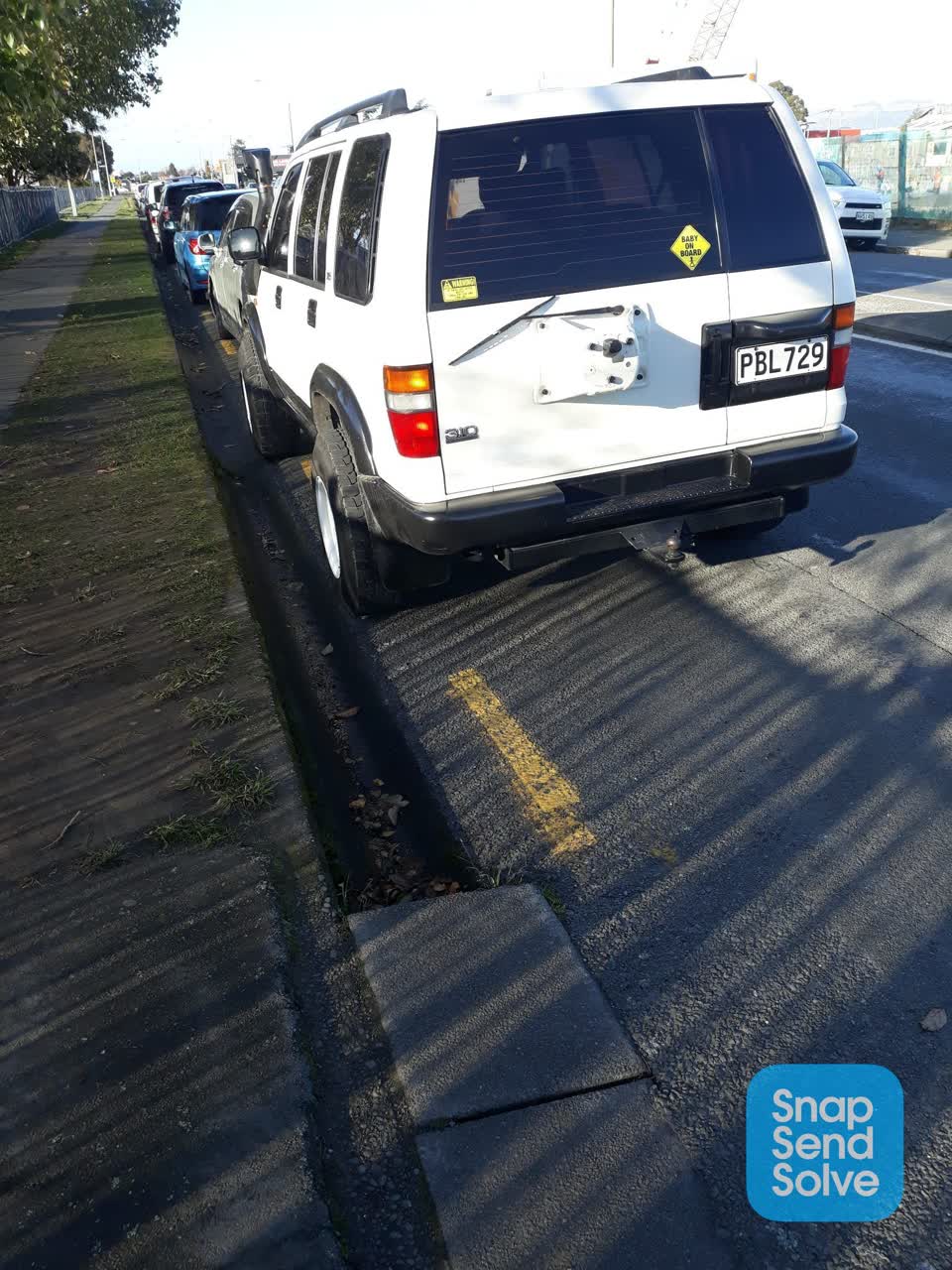 The photograph attached to this roading/streets report