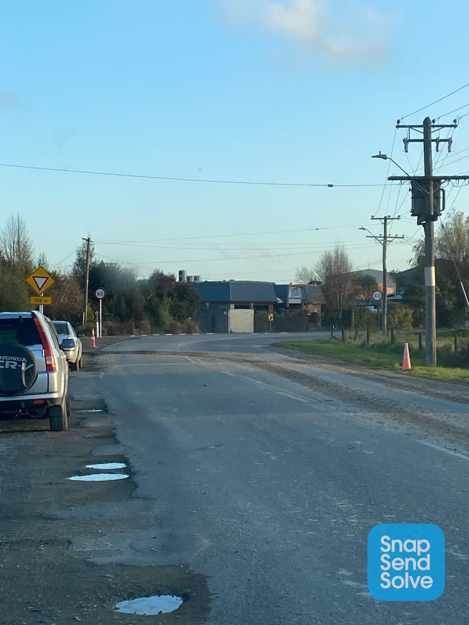 The photograph attached to this roading/streets report