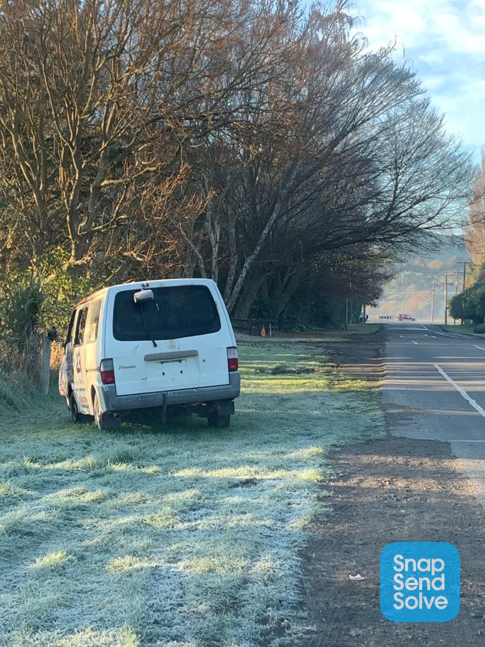 The photograph attached to this roading/streets report