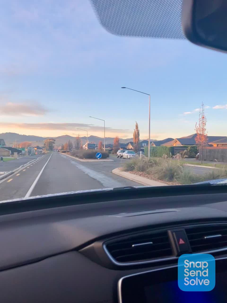 The photograph attached to this roading/streets report