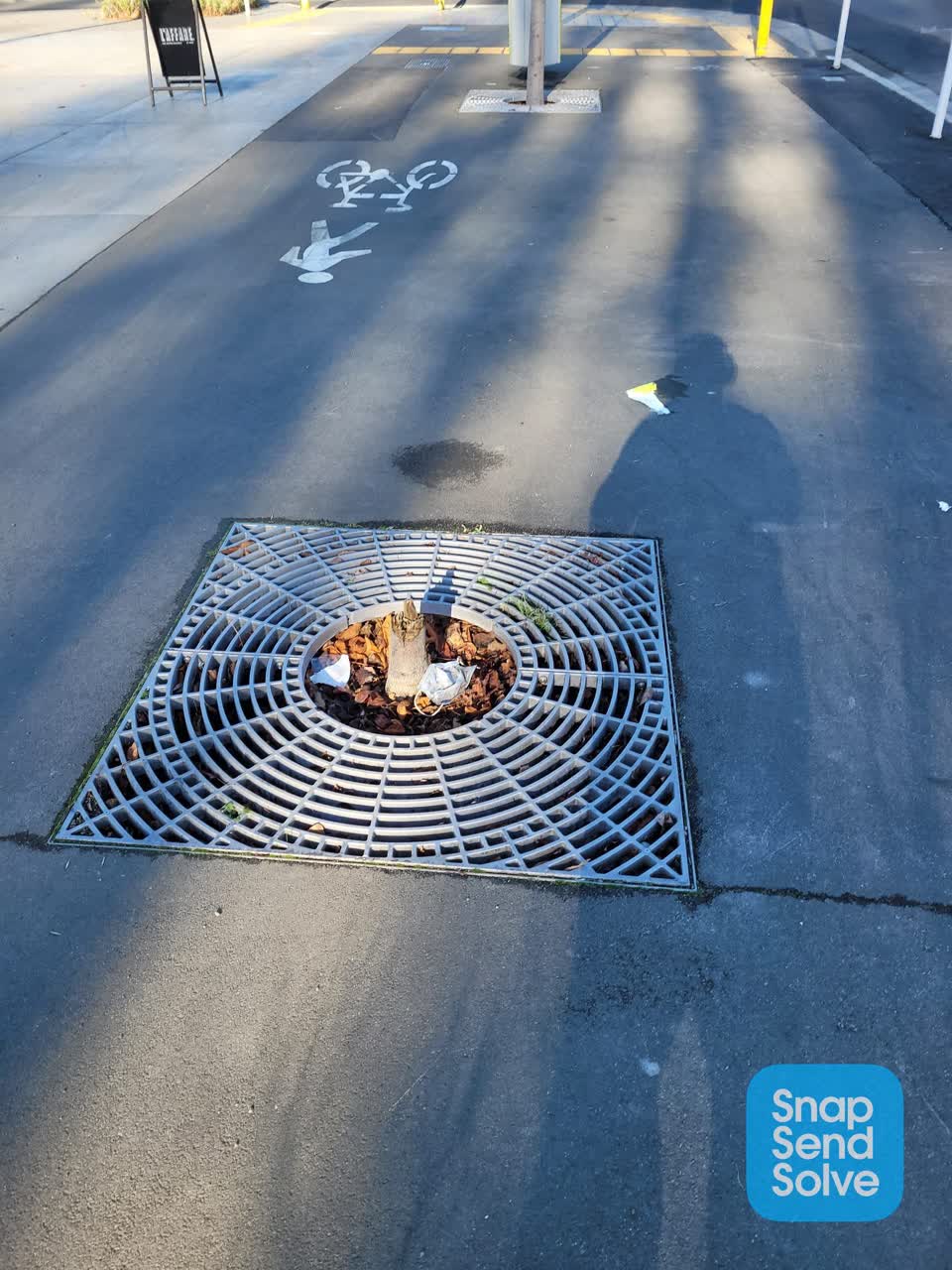 The photograph attached to this roading/streets report