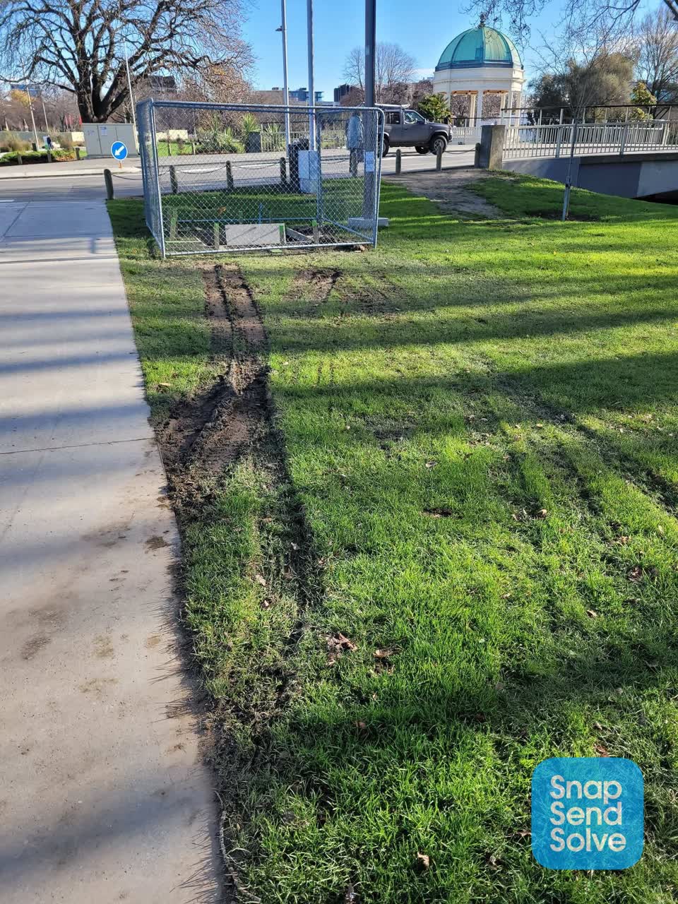 The photograph attached to this parks report