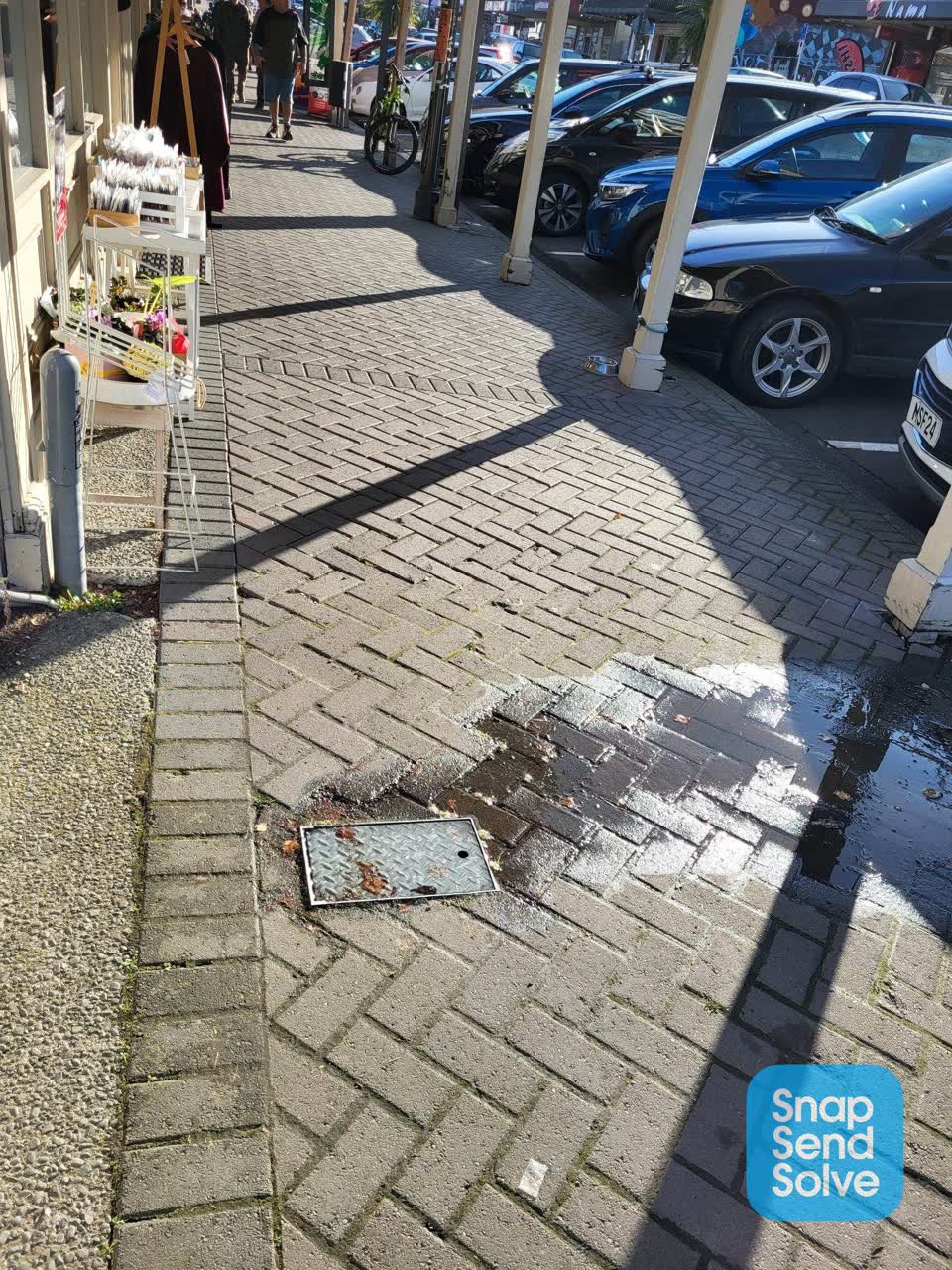 The photograph attached to this water leak report
