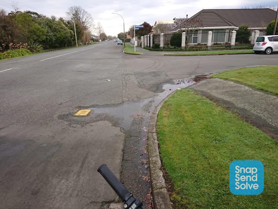 The photograph attached to this water leak report