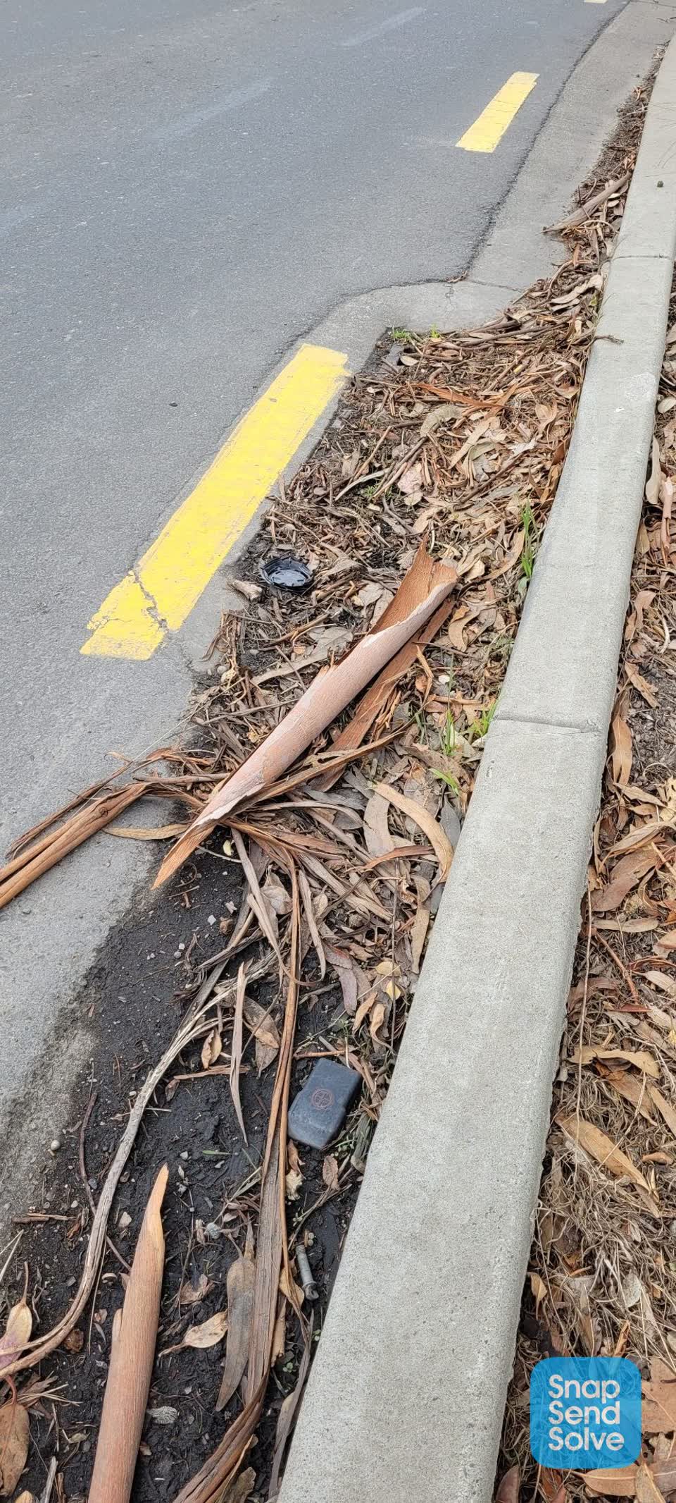 The photograph attached to this roading/streets report