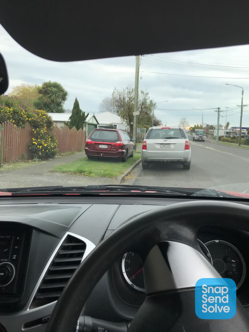 The photograph attached to this roading/streets report