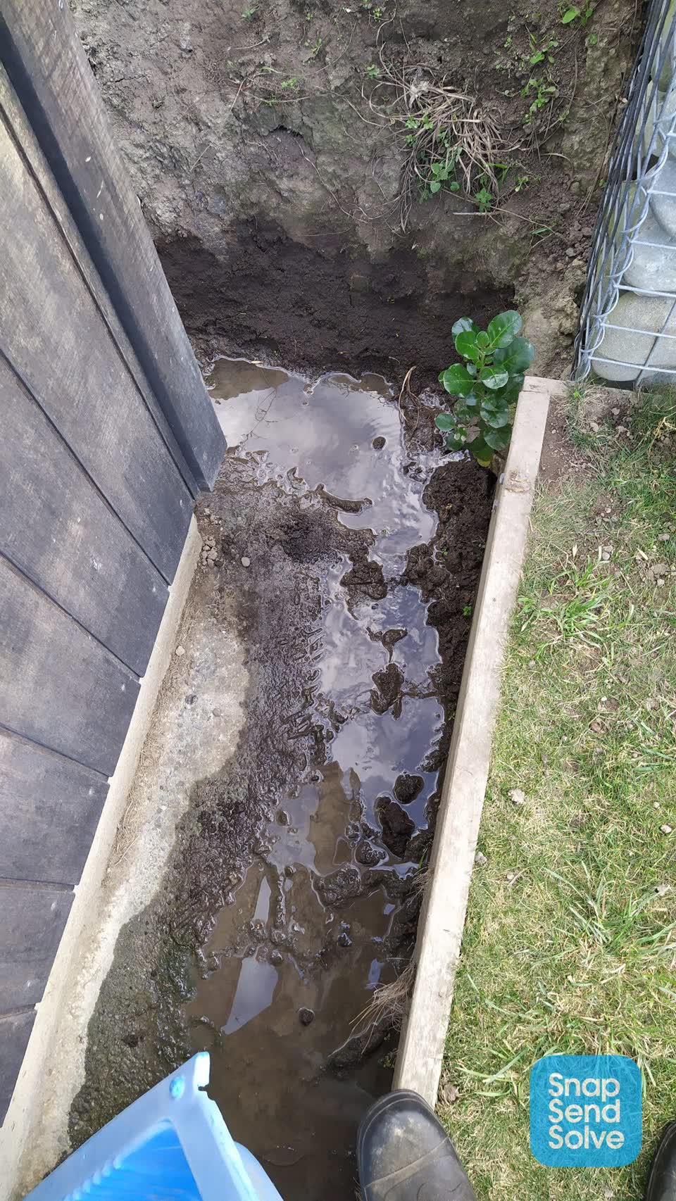 The photograph attached to this flooding report