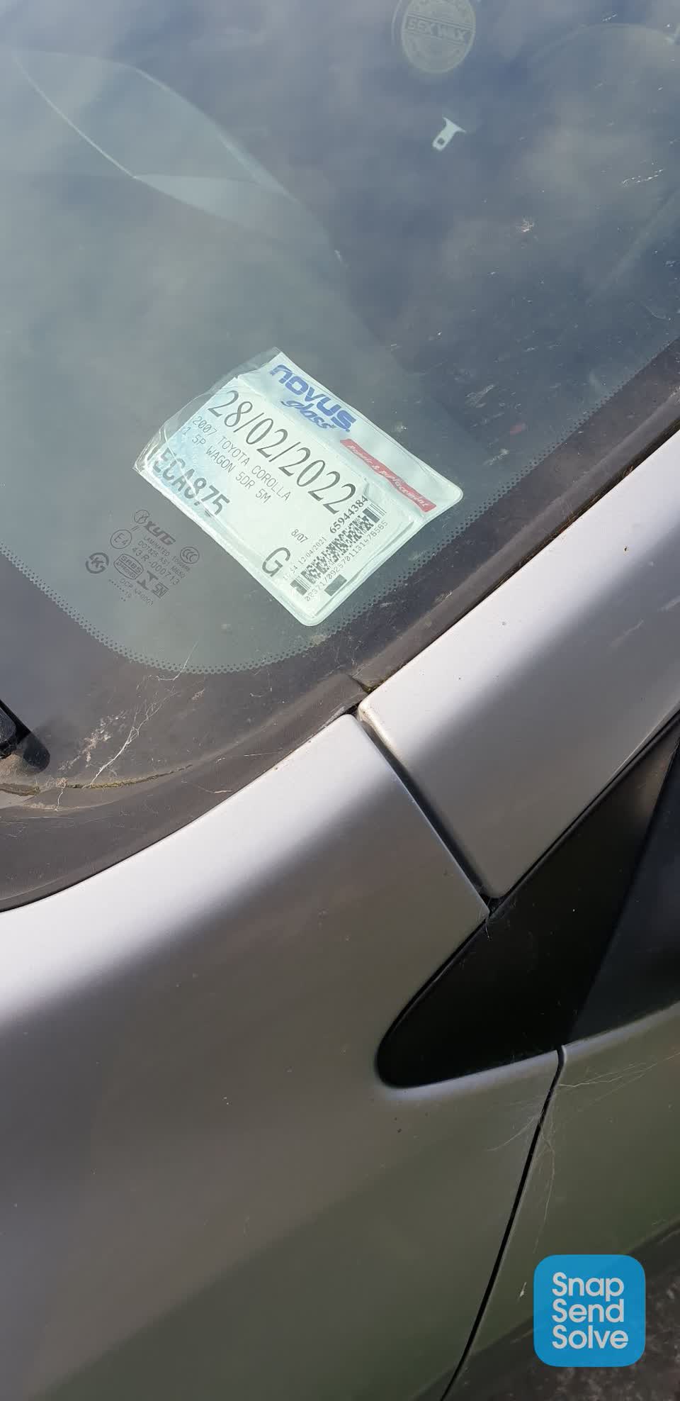 The photograph attached to this roading/streets report