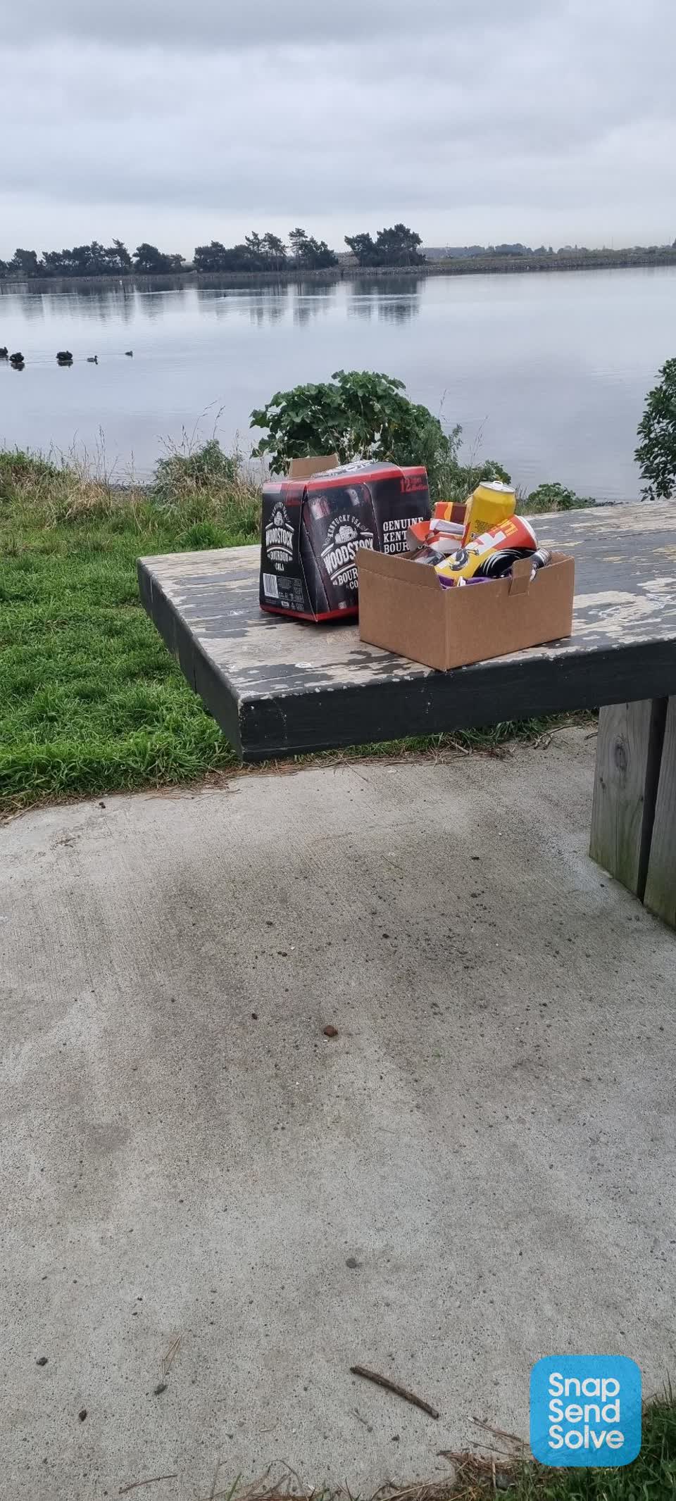 The photograph attached to this rubbish/recycling report